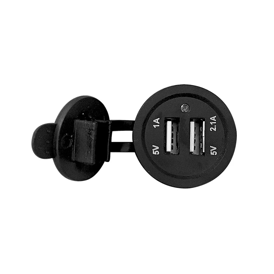 Автомобильное зарядное устройство YCCPAUTO 2 1 а/1 А 12 24 В двойной USB адаптер питания