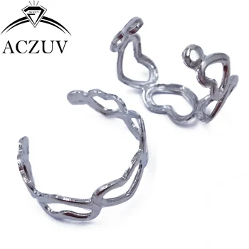 

Rhodium Plated 200pcs 18mm Love Heart Adjustable Ring Jewelry Findings Accessories Free Shipping HRF005
