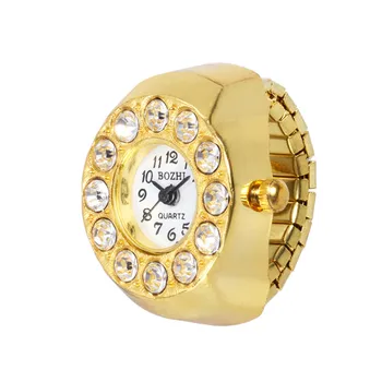 

reloj mujer Fashion little Dial Quartz Analog Watch Women Creative Steel Cool Elastic Quartz Finger Ring Watch relogio feminino
