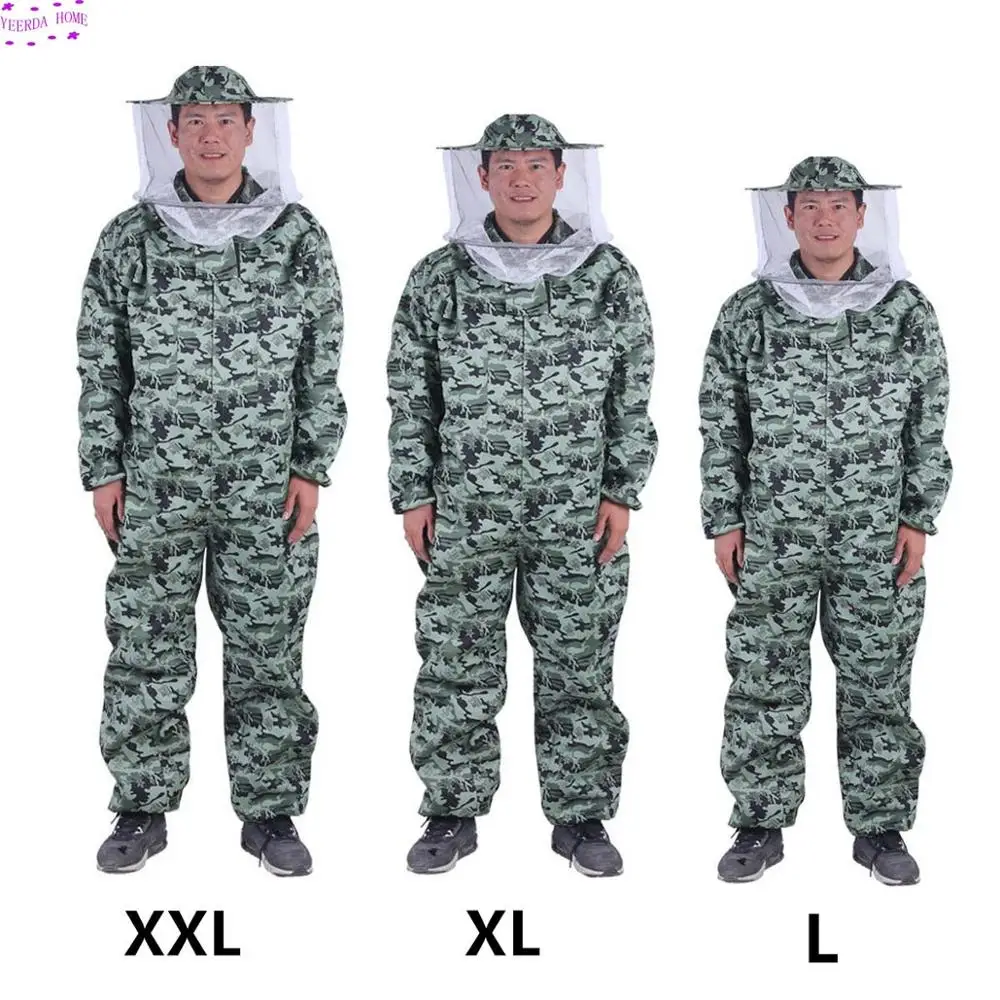 

Breathable Anti-bee Clothes Beekeeping Protective Clothing Camouflage Professional Beekeeper Protection Equipment Tool Set