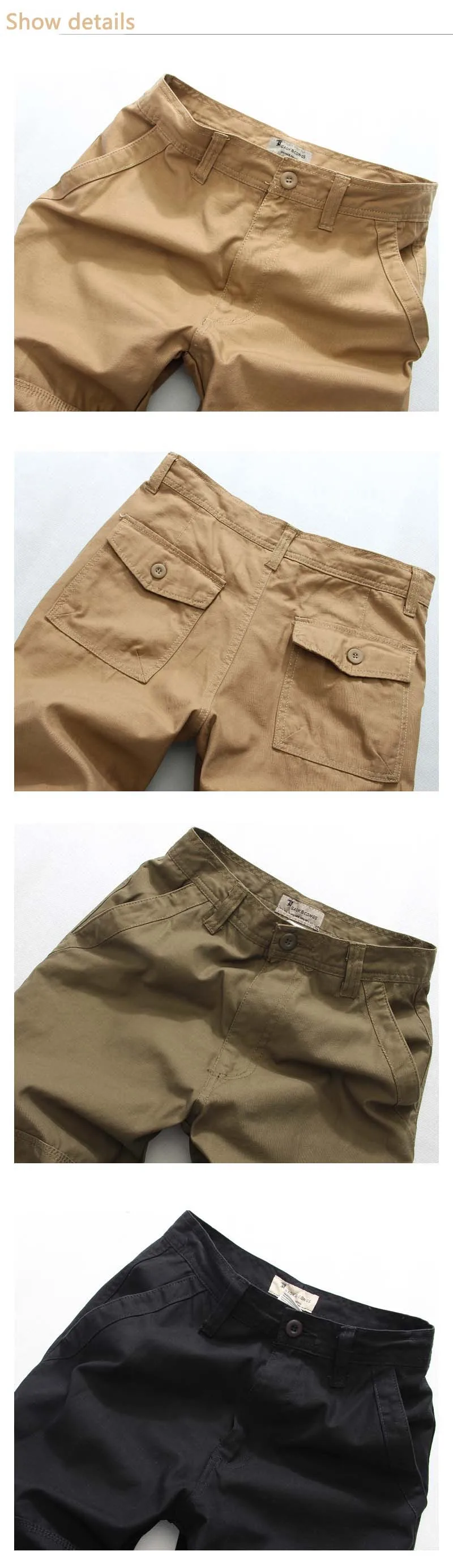 Мужские брюки-Карго повседневные мужские брюки с карманами военный комбинезон мужские на открытом воздухе Длинные Брюки Большие размеры 30-40