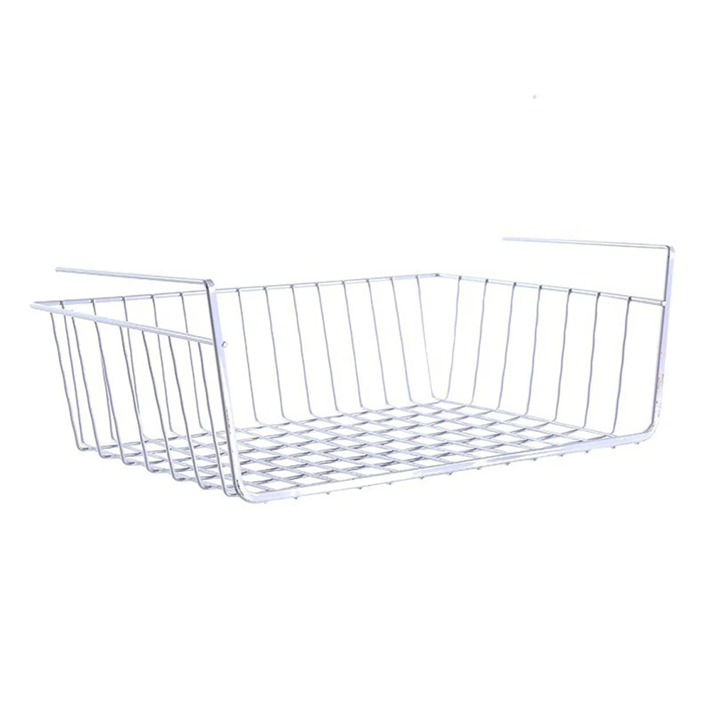 

Kitchen Organizer Pantry Desk Storage Basket Home Bookshelf Cup Holder Space Saving Cupboard Cabinet Hanging Under Shelf Durable