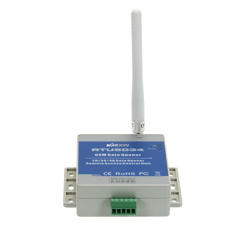 KKmoon®Дверь GSM ворот дистанционный переключатель реле гарнитура звонки во время при помощи sms-команд Поддержка 850/900/1800/1900 МГц