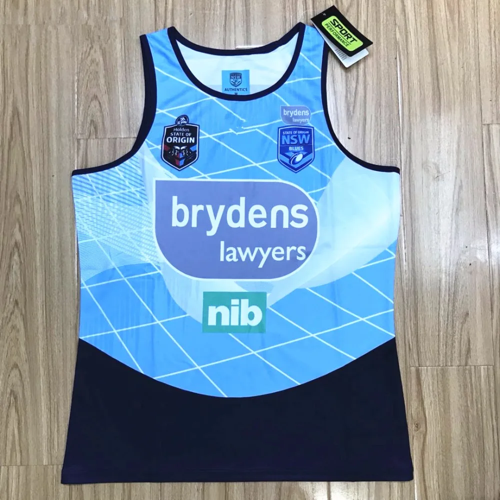 

Australia 2018 NSWRL HOKDEN STATE OF ORIGIN home Rugby Jersey Singlet vest shirt League jerseys s-3xl