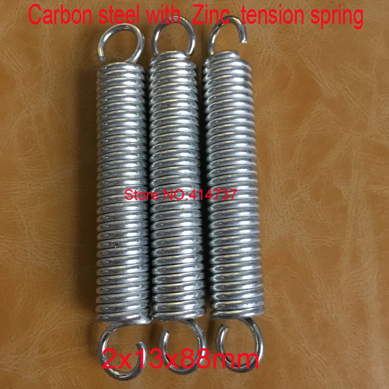 50pcs/lot 2*13*88mm 2.0 Wire Carbon Steel With Zinc Extension Tension