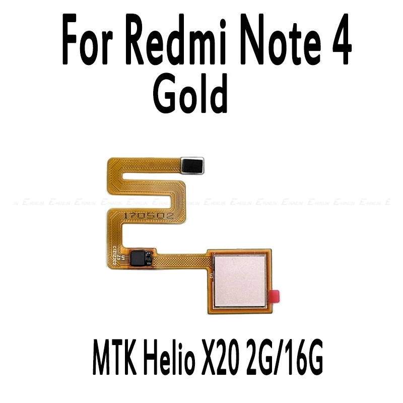 Сенсорный ID сканер отпечатков пальцев гибкий кабель для Xiaomi Redmi Note 3 Pro 4 4X глобальная Кнопка возврата домой ключ Замена частей