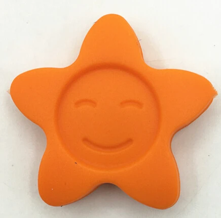 Силиконовые Прорезыватели свободные бусины высшего качества звезда(42 мм) свободные бусины для пищевых продуктов Силиконовые Прорезыватели бусины ожерелья - Цвет: orange