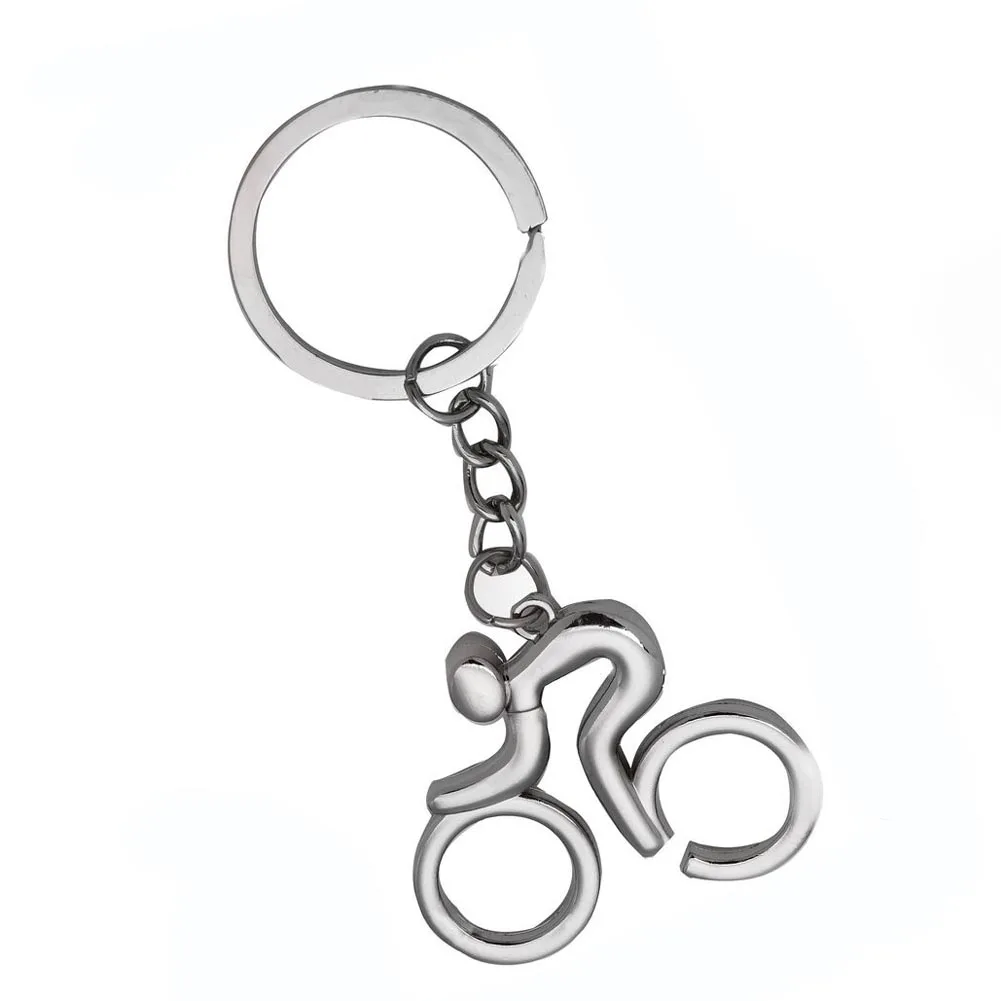 1 Pcs Bicycle Bike Shaped Metal Key Chain Keychain Key Ring Keyring