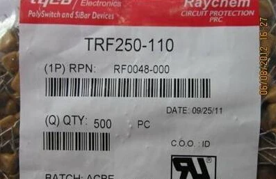 

500 шт x TRF250-110 TF110 0.11A 250V PTC перестраиваемый предохранитель