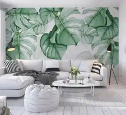3D 5D 8D пользовательские росписи обоев ручная роспись черепаховым сзади тропических растений фото настенные фрески утолщаются настенная