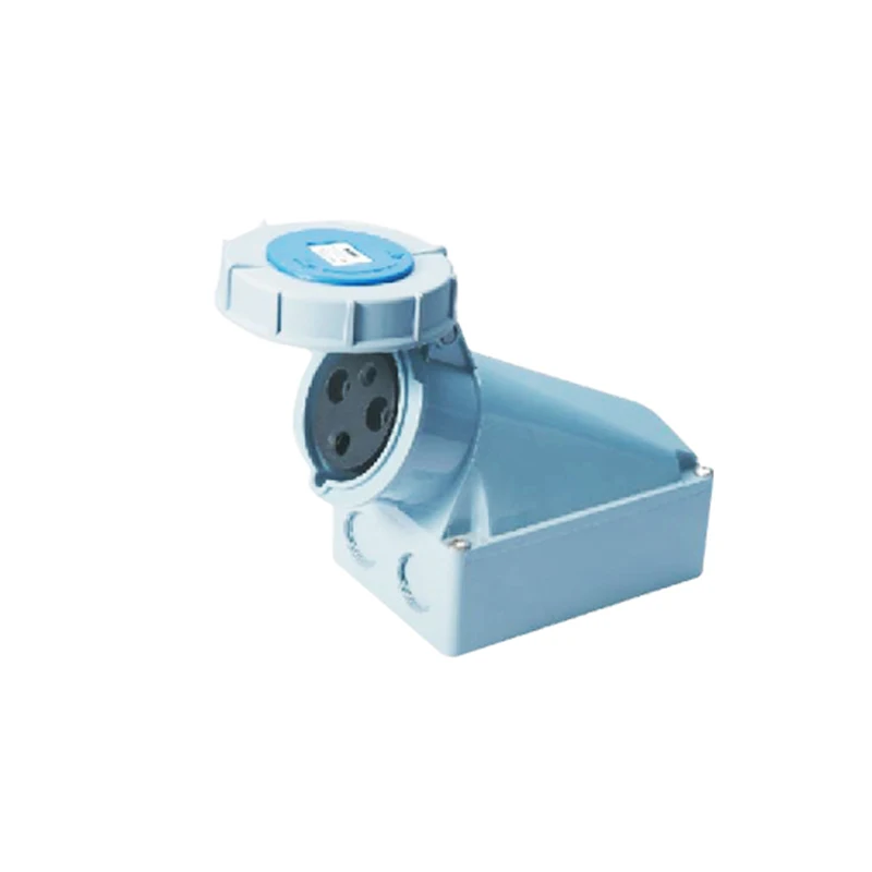 125A 3Pin Novel industrial socket connector SFN-1432 surface mounted cable 220-250V~2P+E waterproof IP67 | Обустройство дома