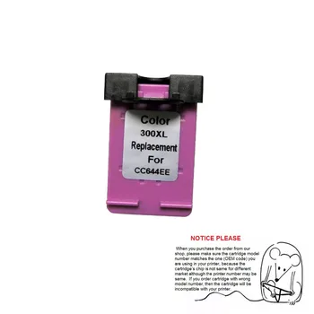 

YOTAT 1pcs color Remanufactured ink cartridge for HP300XL HP300 Deskjet D1600 D2600 F2400 D5500 D2500 F4200 F4400 F4500 Printer