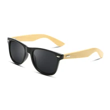 2017 Fashion Sunglasses bamboo Men brand Designer With Logo Women aviator Half Frame Glasses Driving UV400 gafas de sol mujer