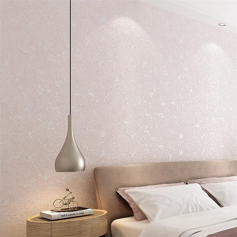 

wellyu New high-end modern minimalist plain non-woven wallpaper Pure color living room bedroom imitation diatom mud wallpaper