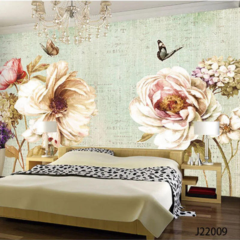 

Custom DIY Fabric & Textile Wallcoverings For Walls Velvet cotton and linen For Living Room Home Decor Wallpaper Flower Washable