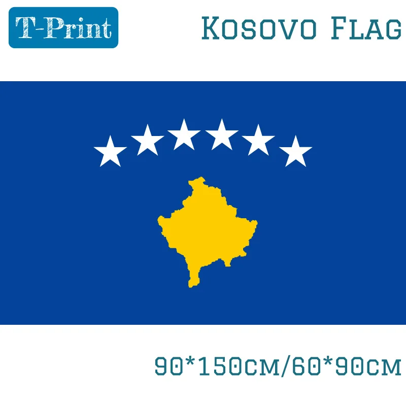 90*150 см/60*90 см Флаг Косово движения полиэстер праздник украшения баннер|kosovo flag|flag