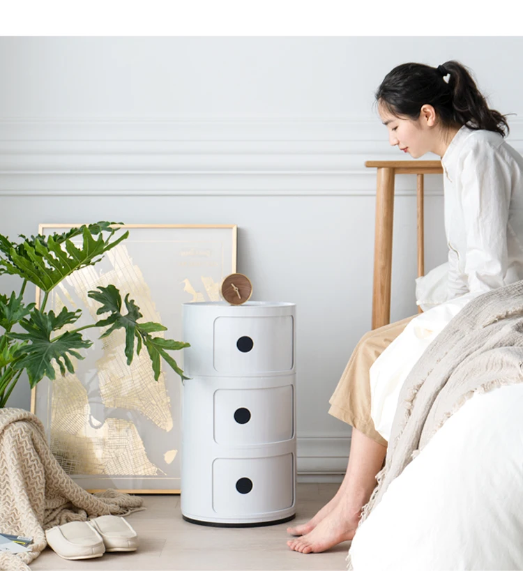 Луи Мода тумбочки простой современный креативный прикроватный Шкаф простой для хранения спальни Мини Круглый прием