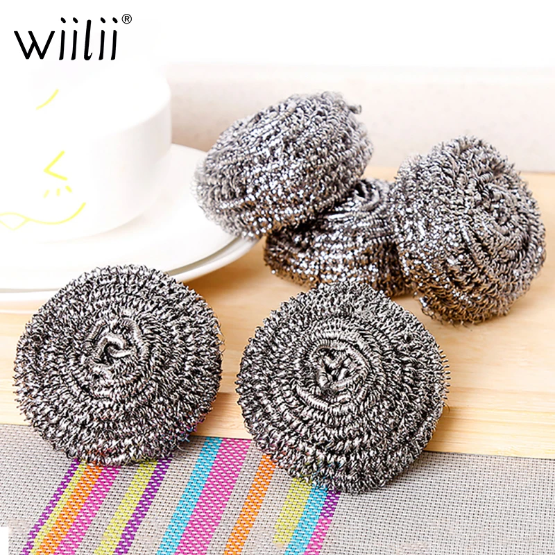 WIILII Stainless Steel Cleaning Sponge Wire Ball For Pot Brush kitchen