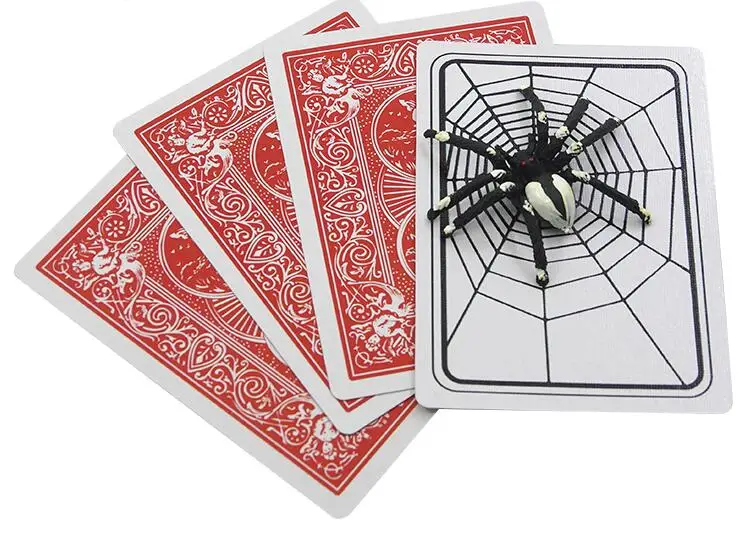 1 Set New Spider and Net The  Trick Cards Magic Props Magic Tricks