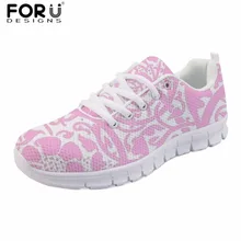 FORUDESIGNS/розовые туфли на плоской подошве со шнуровкой; Женские Повседневные Удобные весенние женские кроссовки; chaussures femme; дышащая женская обувь; zapatos