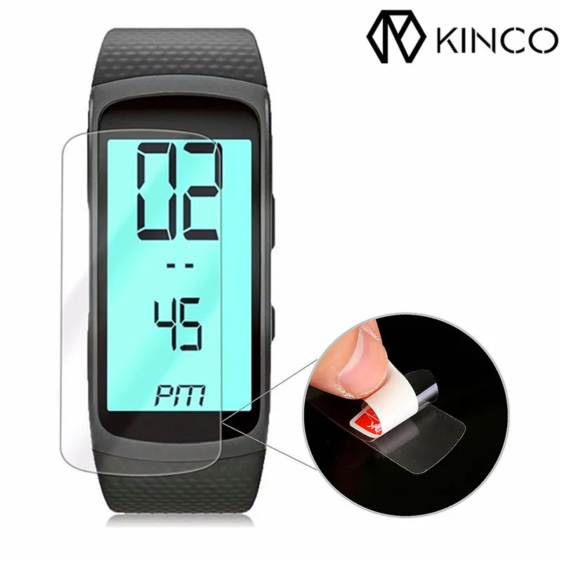 

3Pcs/lot Anti Scratch Frosted Smart Watch PET Protective Films LCD Screen Protector For Samsung Gear Fit 2 Replacement