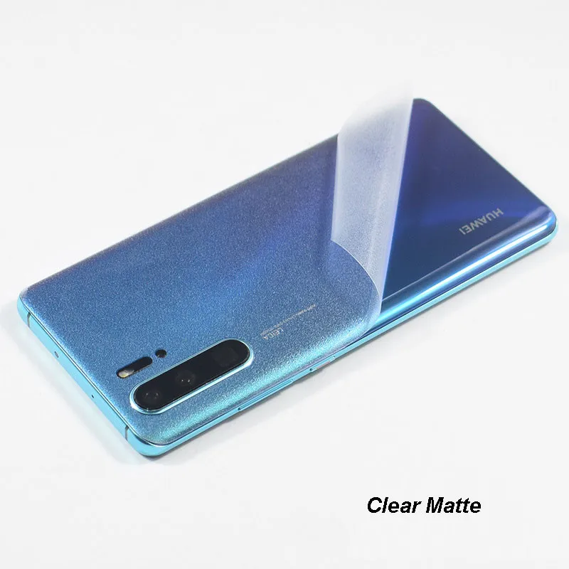 3D карбоновая пленка для телефона наклейка для HUAWEI P30 Pro P20 Lite mate 20X20 Pro HONOR 8X9 10 Lite V10 - Цвет: Clear Matte