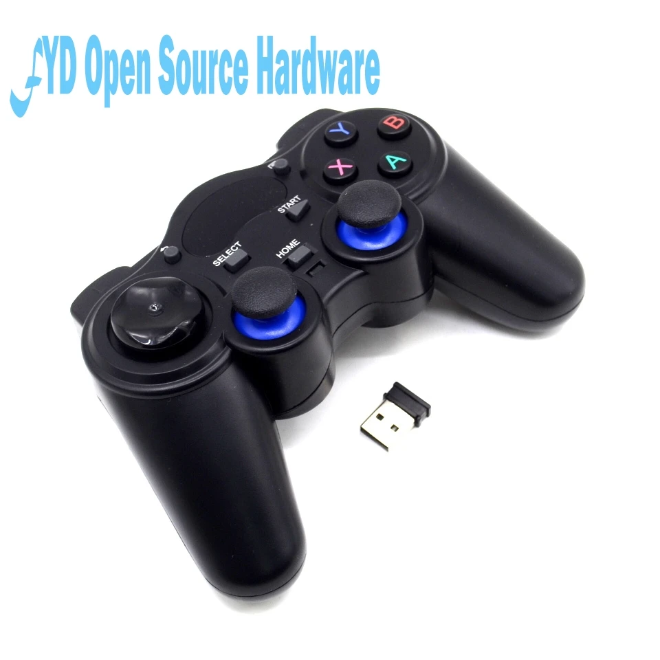 1 шт. 2 4 ГГц беспроводной геймпад игровой контроллер для ПК Raspberry Pi RetroPie Android Smart TV Box