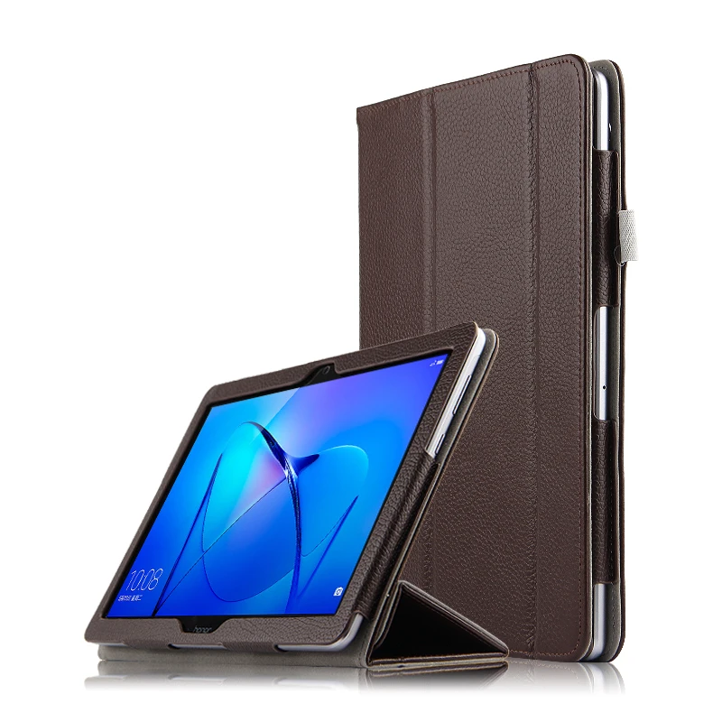 

Cowhide Case for HUAWEI MediaPad T3 10 AGS-W09 AGS-L09 Tablet Case Genuine Leather Filp Stand Cover Funda for Honor Play Pad 2