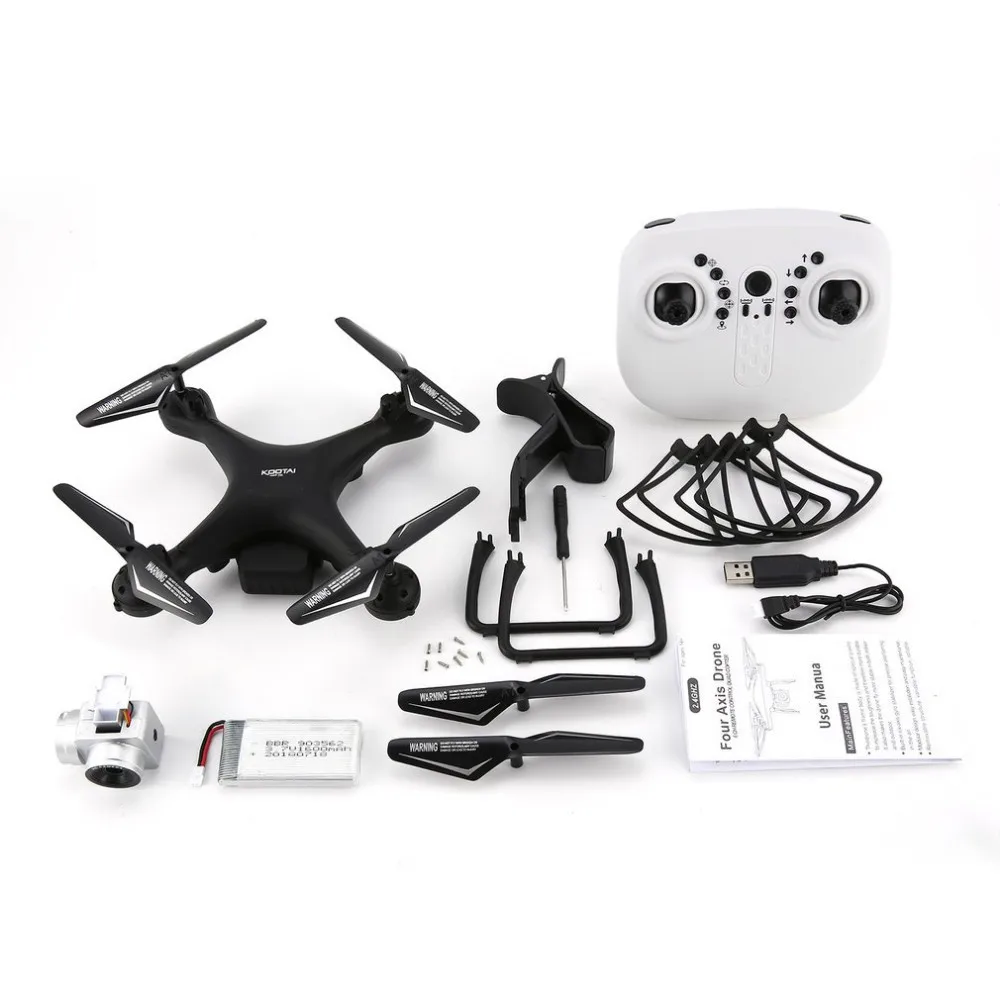 

KOOTAI X180 2.4G FPV RC Quadcopter Drone with 720P HD camera 6 axis gyro Aircraft UAV Altitude Hold Mode 3D-Flip Helicopter