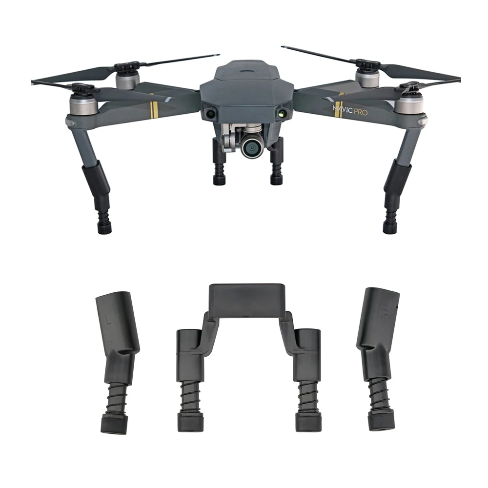 

For DJI Mavic Pro Drone (Elastic Cushioning Structure Shock Absorb) New Upgraded Heighten Landing Gear Feet Pack