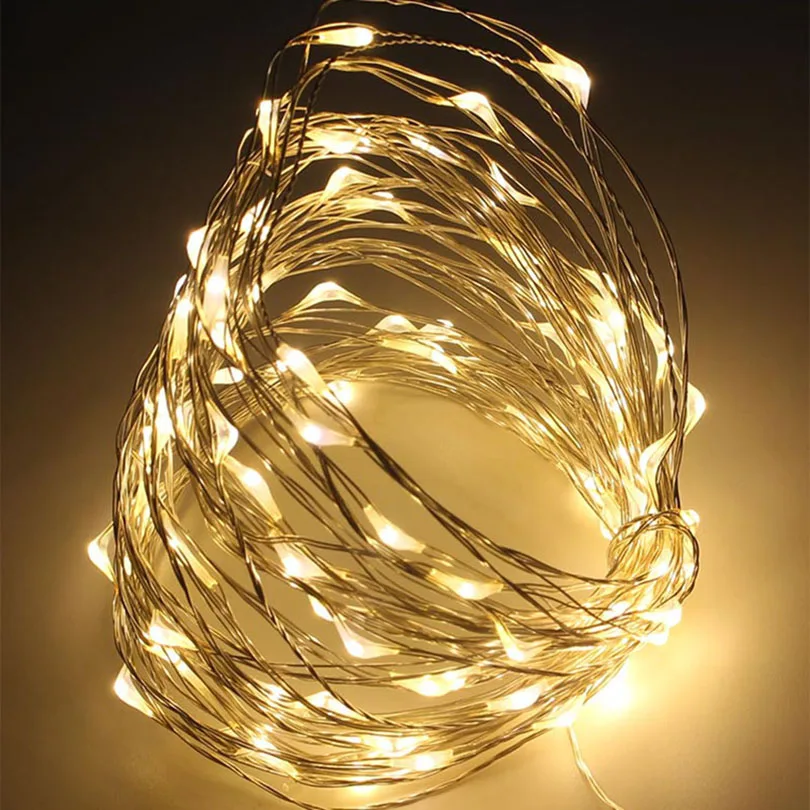 

5M 10M Waterproof USB Led String Lights LED Copper Wire String Holiday Fairy Lights For Christmas Party Wedding Decoration