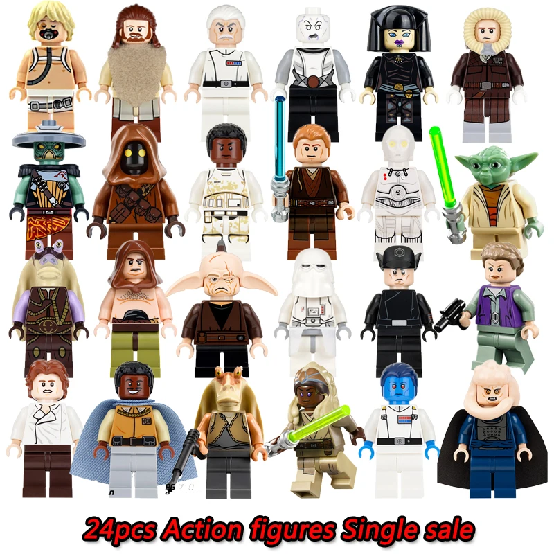 Star Wars Building Blocks Figures Darth Vader Barriss Offee Shaak Ti Jedi Super Heroes Model Action