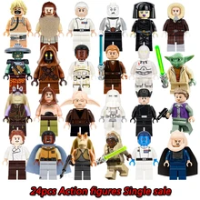 Star Wars Building Blocks Figures Darth Vader Barriss Offee Shaak Ti Jedi Super Heroes Model Action