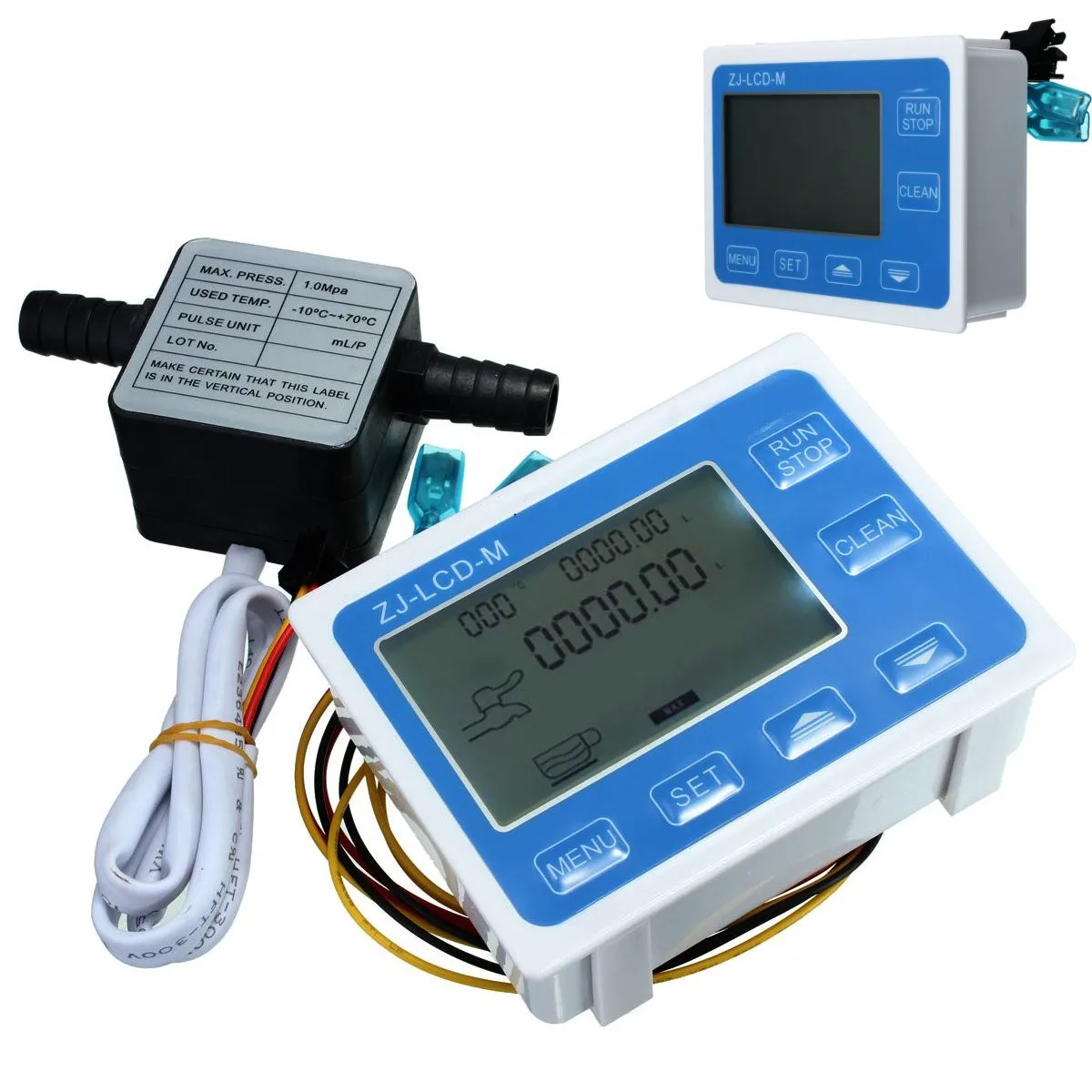 

1Set High Quality Liquid Gear Flow Water Sensor Meter + LCD Digital Meter Quantitative Control Set