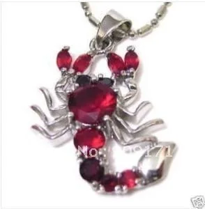 

free Shipping*Vogue red Scorpion necklace Pendant