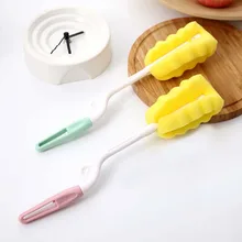 Горячая 1 шт Бутылка Губка стакан для щеток стеклянные бутылки для молока щетка моющая Чистящая очиститель кухонные инструменты Детские аксессуары