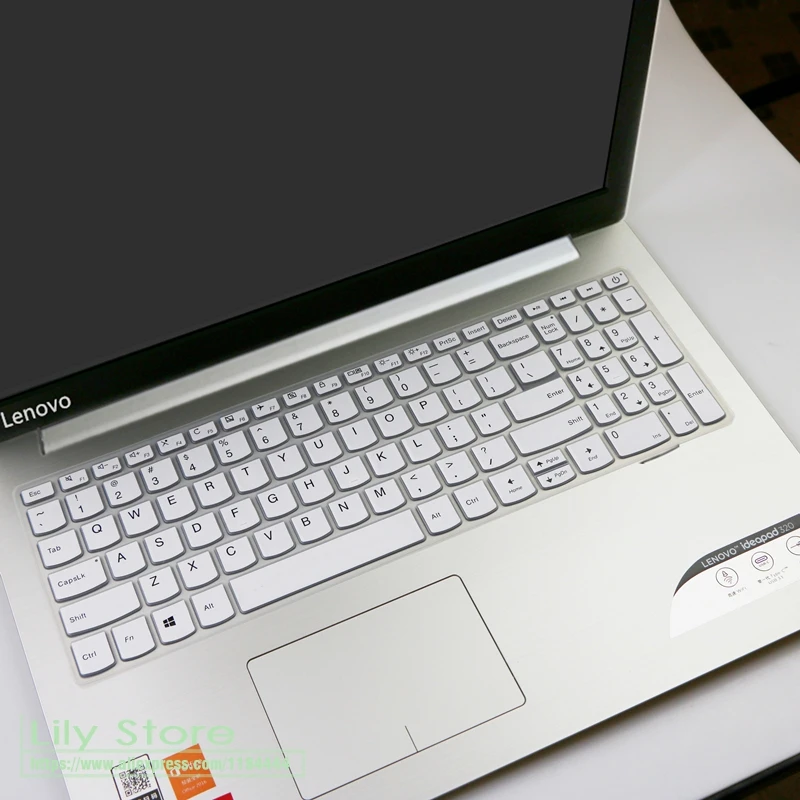 Для lenovo IdeaPad 330 320 320-17 330-17 17," HD-i5-8250U 17-дюймовый ноутбук, клавиатура, защитный чехол - Цвет: white