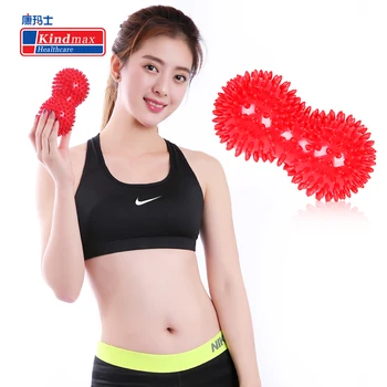 

Kindmax High Quality Peanut Shape Massage Ball Yoga Pilates Spiky Relieve Pain Tension Relax Muscles Trigger Point Therapy
