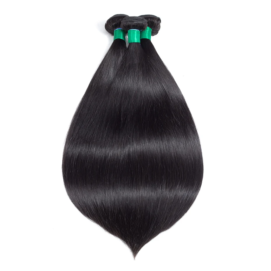 Piaoyi бразильские прямые волосы пучки 3 шт.. натуральные волосы плетение 3 пучки натуральный цвет remy волосы расширения 30 дюйм(ов) ов) 32 дюйм(ов)
