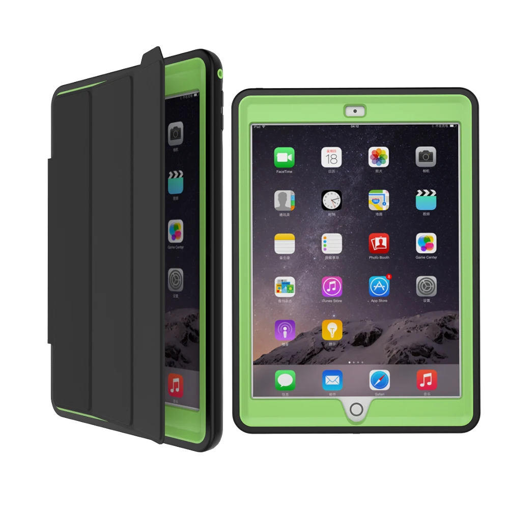 XMB02 Auto Sleep And Wake Cover for iPad GRN (4)