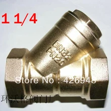 5 шт. 11/4 ''1,2'' DN32 размер Латунь Y клапан с фильтром, вентиляторный доводчик с водяным охлаждением отопительный радиатор для кондиционирования воздуха или бустерный насос Y фильтр клапан