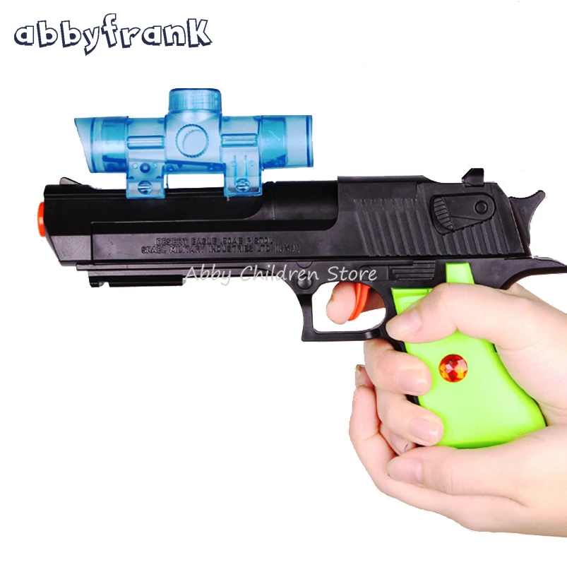 Abbyfrank Kids Toy Gun Paintball Water Gun Plastic Air Soft Pistol Soft Bullets Sniper Orbeez