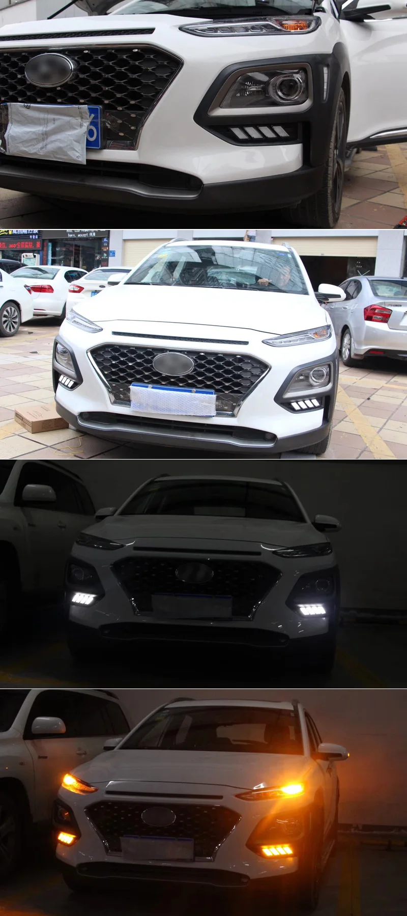 Для hyundai Kona динамический желтый поворотник функция автомобиля DRL лампа 12 В Светодиодный дневной ходовой светильник Дневной светильник SNCN