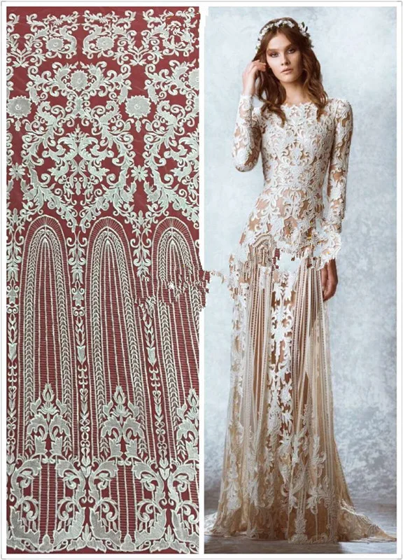 

new fashion L-10737 mesh tulle embroidery french net lace fabric