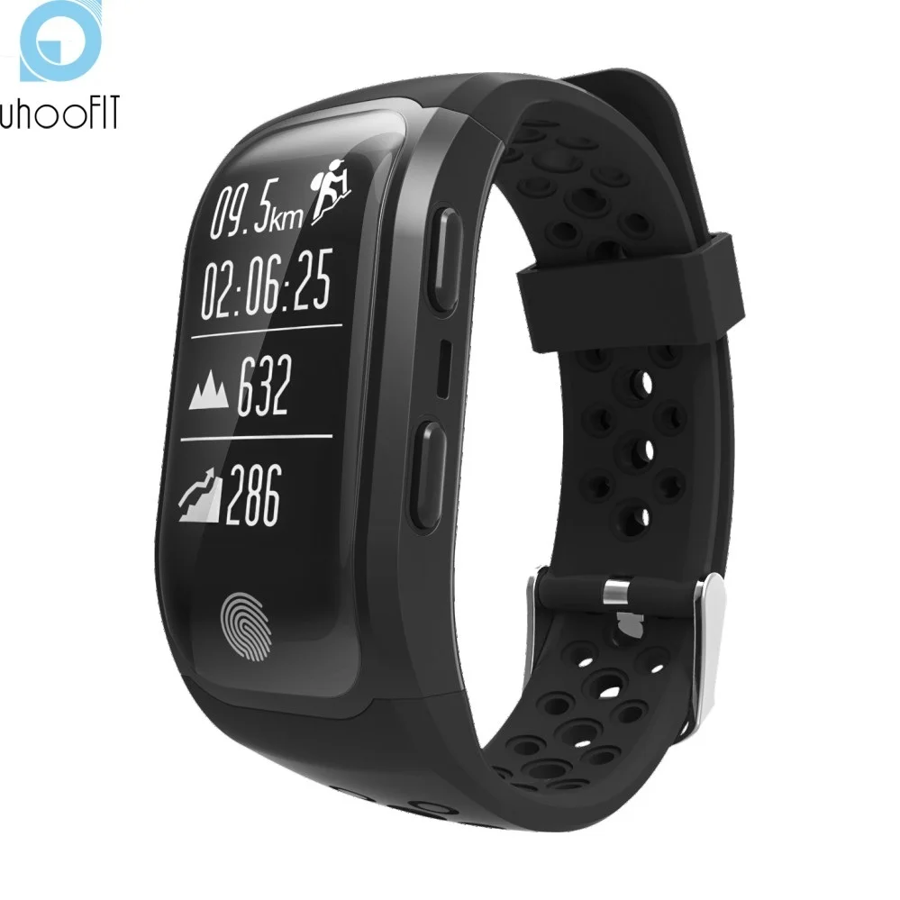 

UHOOFIT Bluetooth Smart Band S908 Sports Pedometer GPS altitude Waterproof Swimming Heart Rate Monitor Bracelet for Android IOS