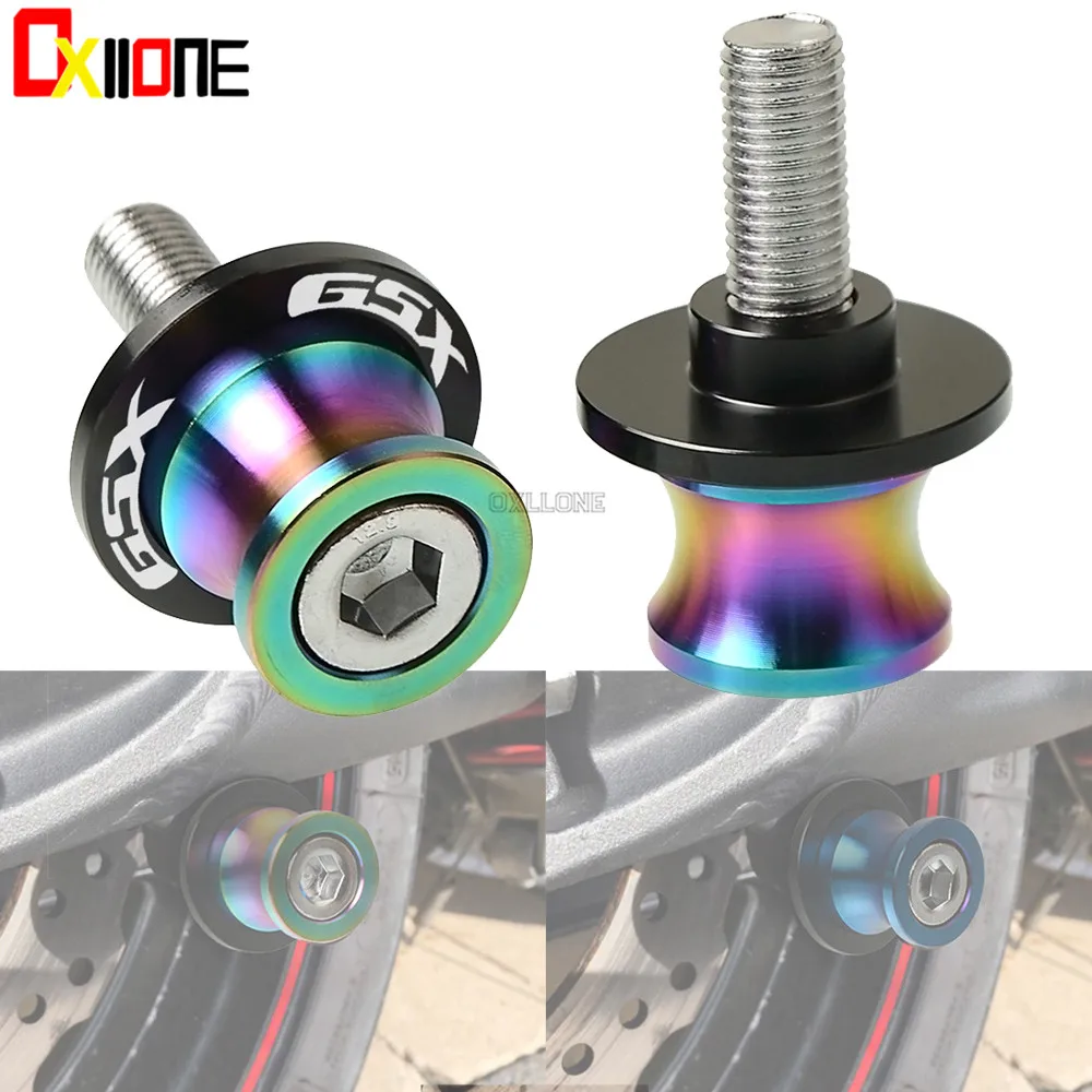 

For SUZUKI GSX750F Katana 1991-2006 2001 2002 2003 2004 Motorcycle stands screws Swingarm Spools slider 8MM swing arm Sliders