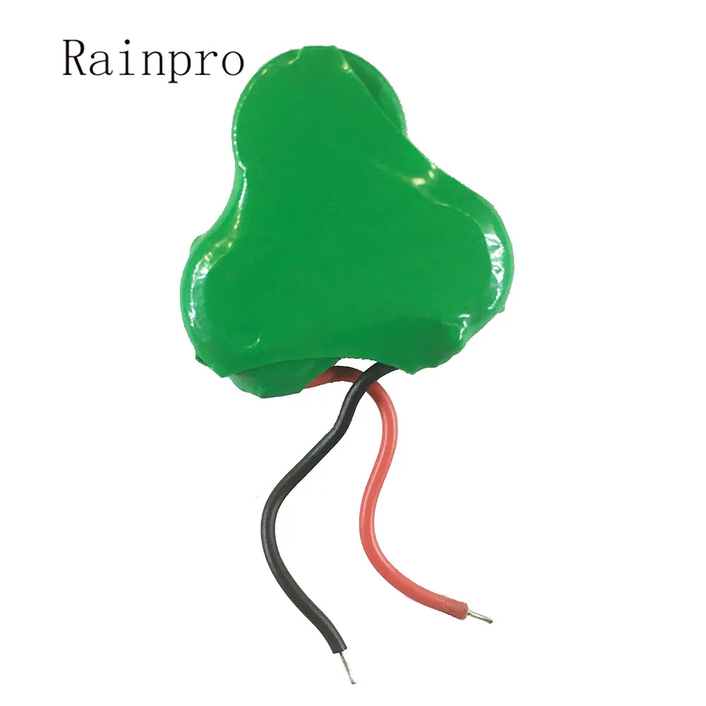 

Rainpro 1PCS/LOT 80mAh 3.6V NI-MH with line Rechargeable button battery LED