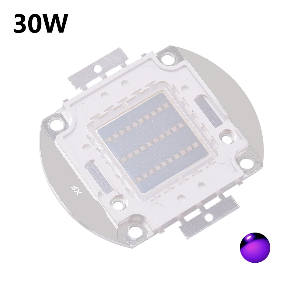 ANJOET 10 Вт 20 Вт 30 Вт 50 Вт лампы высокой мощности УФ фиолетовый светодиодный Интегральные чипы 395Nm высокой мощности COB ультрафиолетовые огни