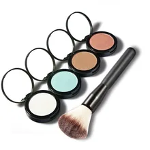 HUAMIANLI Highlighter Bronzer Palette With Mirror and Brush Set Face Makeup Powder Sleek font b Glow