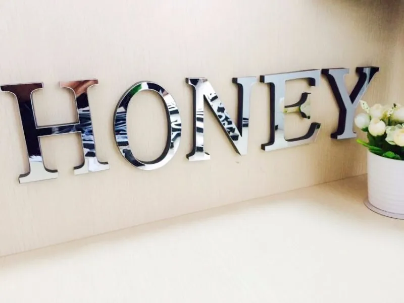Custom Made Bronze Acrylic Mirror Letters In Script Laser Cut Aliexpresscom Wedding Love Letters Home Decoration Acrylic Mirror Wall Stickers English Alphabet Deco